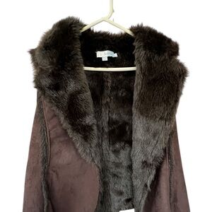 Boden Dark Brown Teddy Jacket